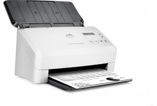 HP ScanJet Enterprise Flow 5000 s4 sheet-feed Scanner, Right facing, with output