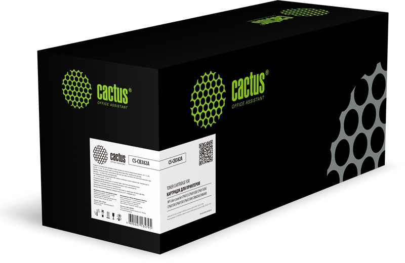 Картридж лазерный  Cactus CS-CB382A желтый (21000стр.) для HP CLJ CP6015/CP6015DE/CP6015DN/CP6015N/CP6015X/CP6015XH/CM6030/CM6040