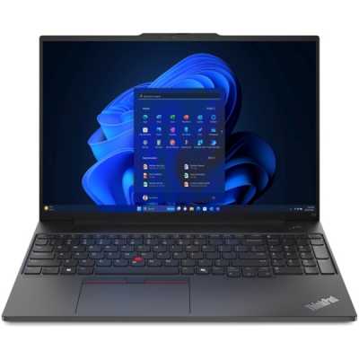 Ноутбук Lenovo ThinkPad E16 G2 Ryzen 7 7735U 16Gb SSD512Gb AMD Radeon Graphics 680M 16" IPS WUXGA (1920x1200) без ОС black WiFi BT Cam (21M6S1F000)