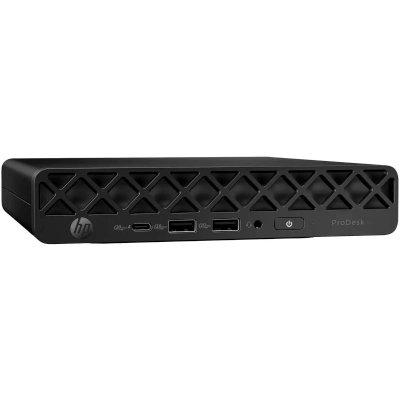 Неттоп HP ProDesk 4 G1i mini U5 235T 16Gb SSD512Gb UHDG Windows 11 Pro GbitEth WiFi BT 90W kb мышь клавиатура черный (BS7M0UT)