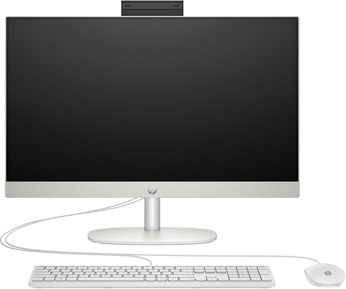 Моноблок HP 24-cr0307nh NT 24" FHD(1920x1080) Core i5-1334U, 8GB DDR4 3200 (2x8GB), SSD 512Gb,  Intel Iris XE Graphics, noDVD, kbd&mouse wired, HD Webcam, Shell  White, DOS, 1Y Wty