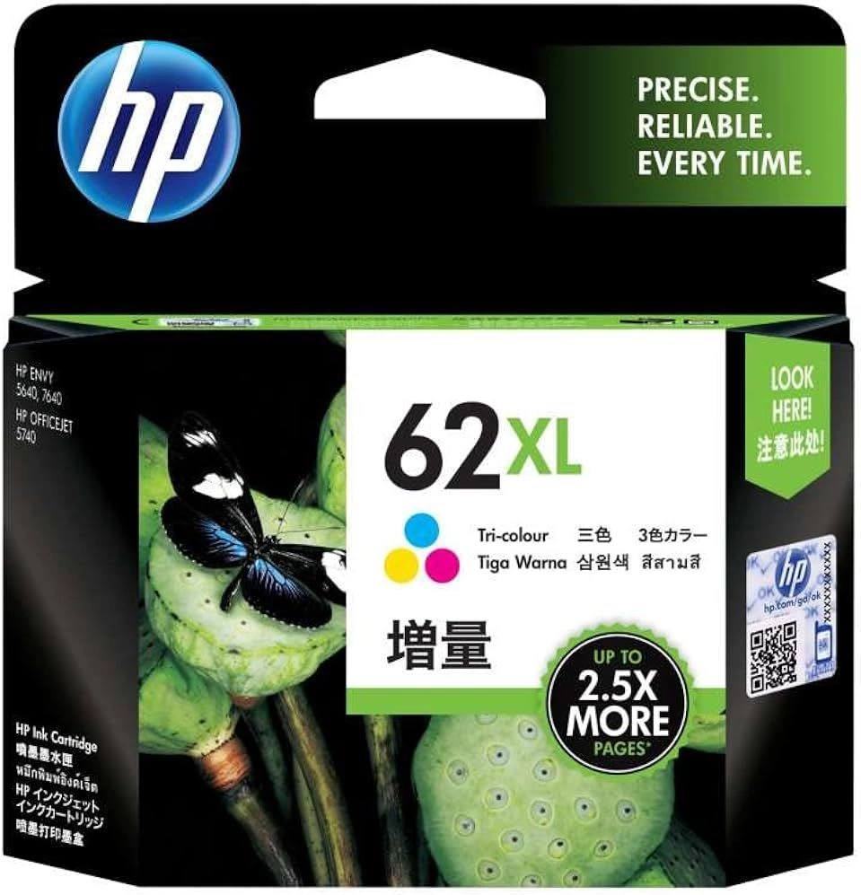 HP 62XL Tri-Collor Cyan/Yellow/Magenta HP 62XL Tri-Collor Cyan/Yellow/Magenta