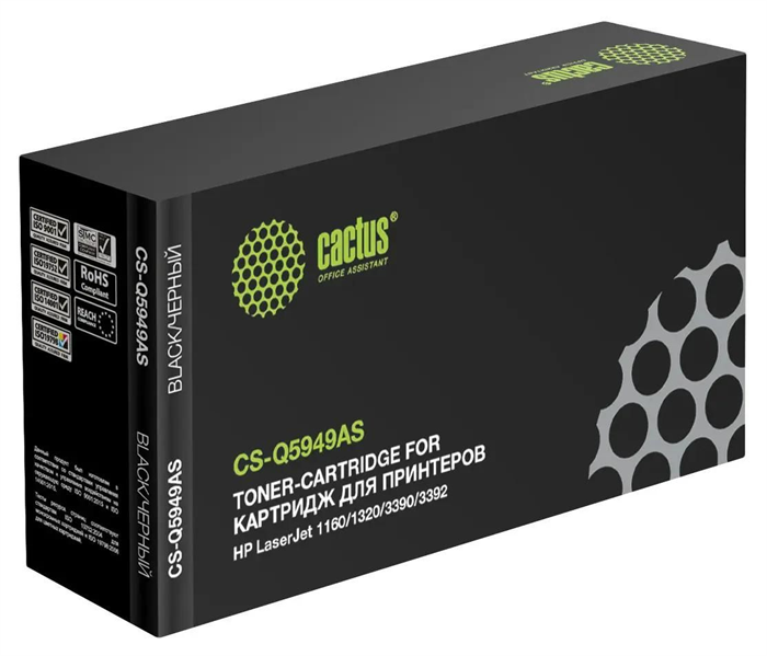 лазерный Cactus Q5949A черный (2500стр.) для HP LJ 1160/1320/3390/3392