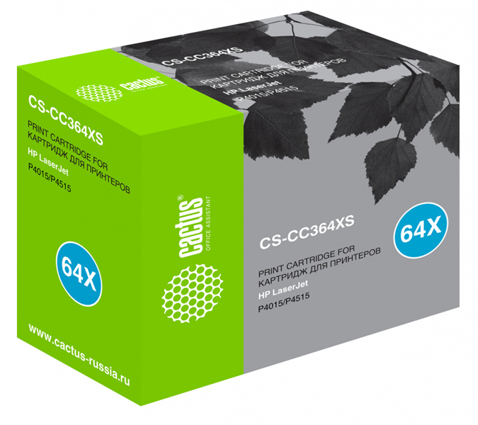 лазерный Cactus 364X черный (24000стр.) для HP LJ P4015/P4515