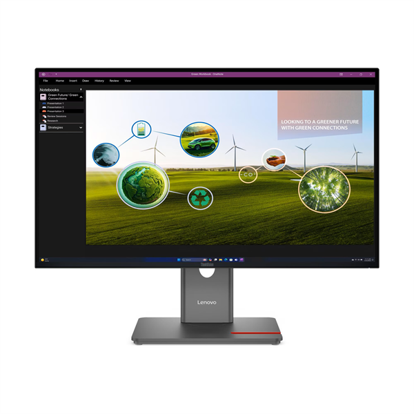 Монитор Lenovo ThinkVision P27Q-40 27" 16:9 QHD (2560x1440) IPS, 120Hz, 350N, 1xHDMI  2.1 TMDS, 1xDP 1.4, 1xDP 1.4 Out, 3xUSB-A (USB 5Gbps), 1xUSB-C (USB 5Gbps, PD 15W), 1xUSB-B (USB 5Gbps), LTPS, 1Y