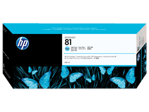 HP 81 Light Cyan (680ml) HP 81 Light Cyan (680ml)
