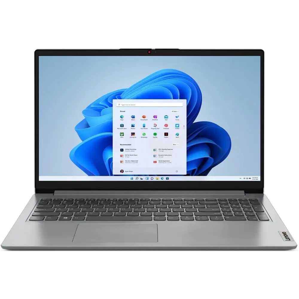 Lenovo IdeaPad 1 15AMN7 15.6" FHD IPS, AMD R5-7520U, 8Gb, 512Gb SSD, no OS, серый