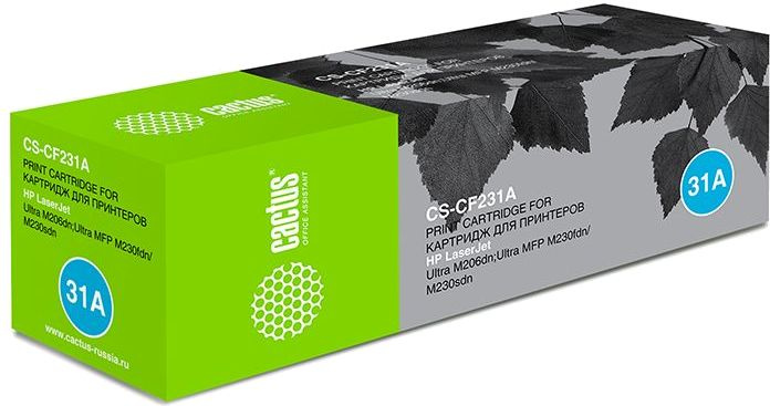 Картридж лазерный Cactus CS-CF231A CF231A черный (5000стр.) для HP LJ M206dn/Ultra MFP M230fdn/M230sdn Картридж лазерный Cactus CS-CF231A CF231A черный (5000стр.) для HP LJ M206dn/Ultra MFP M230fdn/M230sdn