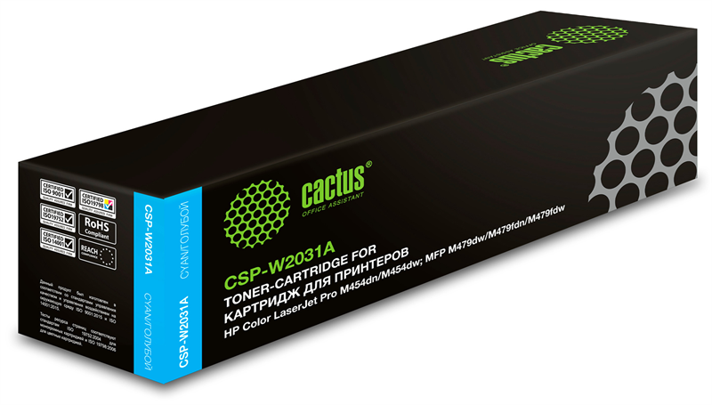 лазерный Cactus 415A голубой (2100стр.) для HP LJ M454/MFP M479
