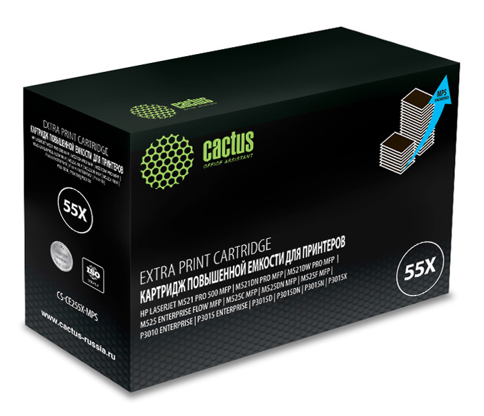 лазерный Cactus 255XX черный (15000стр.) для HP LJ P3015 лазерный Cactus 255XX черный (15000стр.) для HP LJ P3015