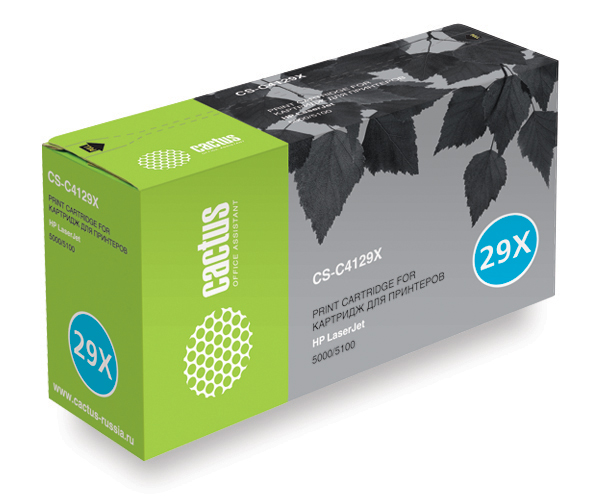 лазерный Cactus 129X черный (10000стр.) для HP LJ 5000/5100 лазерный Cactus 129X черный (10000стр.) для HP LJ 5000/5100