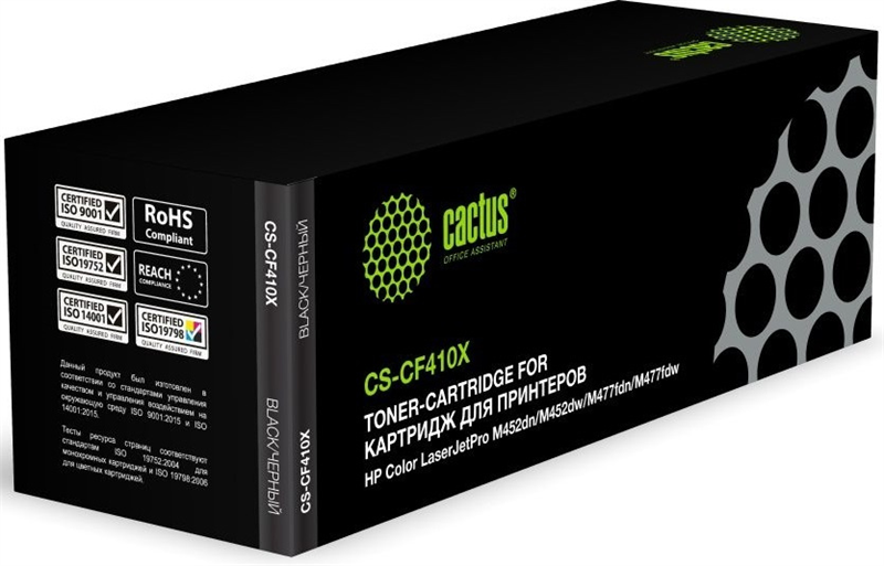 лазерный Cactus 410X черный (6500стр.) для HP HP CLJ Pro M452dn/M452dw/M477fdn/M477fdw лазерный Cactus 410X черный (6500стр.) для HP HP CLJ Pro M452dn/M452dw/M477fdn/M477fdw
