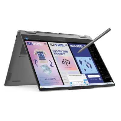 Ноутбук Lenovo Yoga 7 14ILL10 Core Ultra 7 256V 16Gb SSD512Gb Intel Arc 140V 14" OLED Touch WUXGA (1920x1200) без ОС grey WiFi BT Cam (83JQ007YRK)