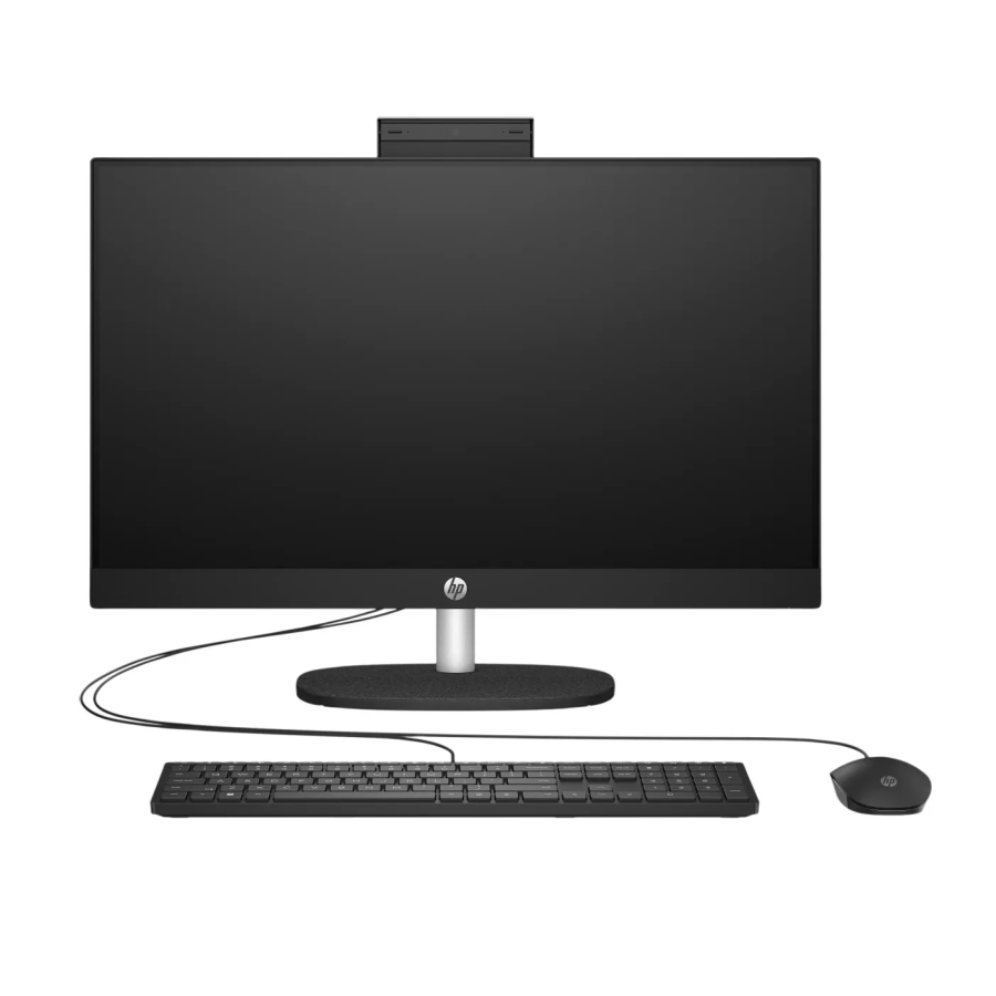 Моноблок HP 24-cr2055ci 23.8" Full HD U5 225U (1.7) 8Gb SSD512Gb Iris Xe без ОС GbitEth WiFi BT 90W клавиатура мышь Cam черный 1920x1080