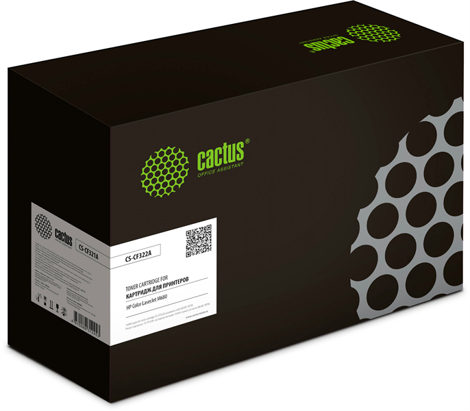 Картридж лазерный Cactus CS-CF322A CF322A желтый (16500стр.) для HP CLJ M680 Картридж лазерный Cactus CS-CF322A CF322A желтый (16500стр.) для HP CLJ M680