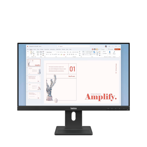 Монитор Lenovo ThinkVision E24-40 23.8" 16:9 FHD (1920x1080) IPS, 100Hz, 250N, 1xHDMI 1.4, 1xDP 1.2, 1xVGA, LTPS, 1Y (незначительное повреждение коробки)