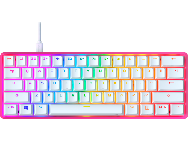Механическая игровая клавиатура HyperX Alloy Origins 60 HX Red — розовая (572Y6AA)