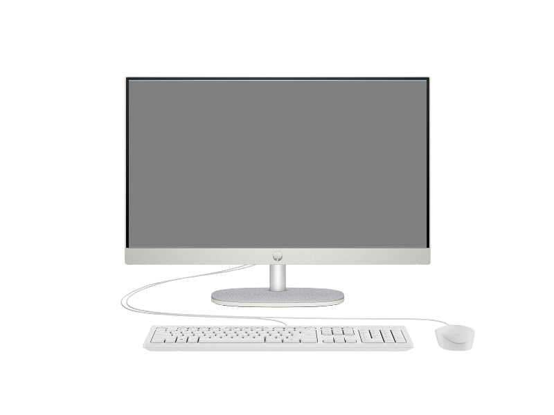 Моноблок HP 24-CR0255NH  NT 24" FHD(1920x1080) Intel Core i7-1355U, 16GB DDR4-3200 (2x8GB), SSD 512Gb,  Intel Internal Graphics, noDVD, ENG kbd&mouse wired, HD Webcam,  Shell White, FreeDOS, 1Y Wty