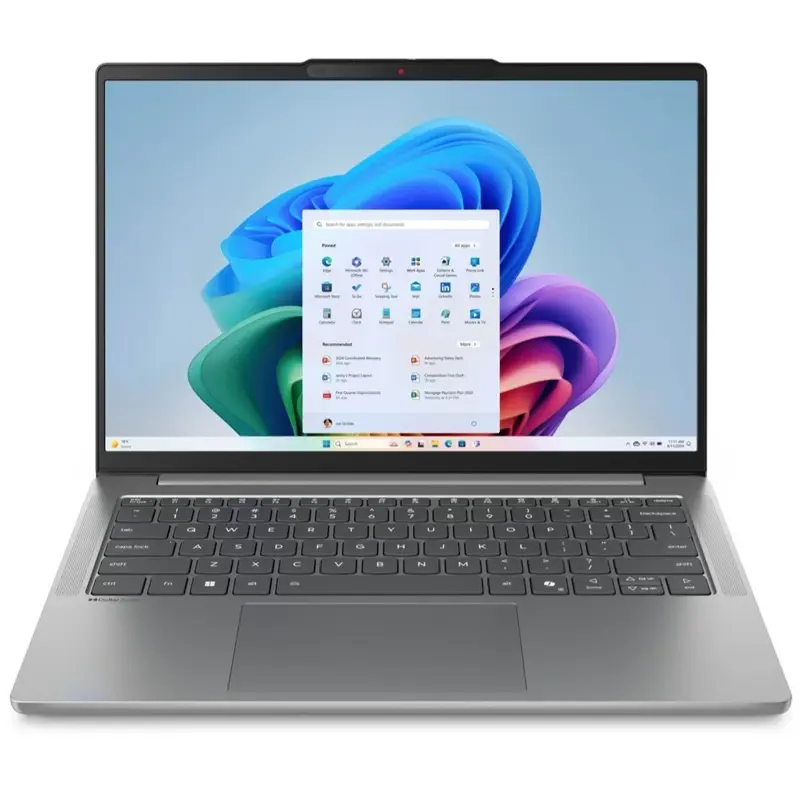 Lenovo IdeaPad Slim 5 14AHP10 14"(1920x1200 OLED)/AMD Ryzen 7 8845HS(3.8Ghz)/16384Mb/512PCISSDGb/noDVD/Int:AMD Radeon 780M/Cam/BT/WiFi/60WHr/war 1y/1.39kg/luna grey/noOS + 65W, RU kbd