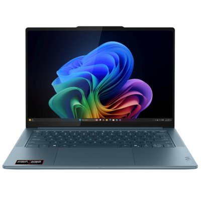 Ноутбук Lenovo Yoga Pro 7 14ASP10 Ryzen AI 9 365 32Gb SSD1Tb AMD Radeon 880M 14.5" OLED 3K (2944x1840) без ОС turquoise WiFi BT Cam (83LX000RRK)