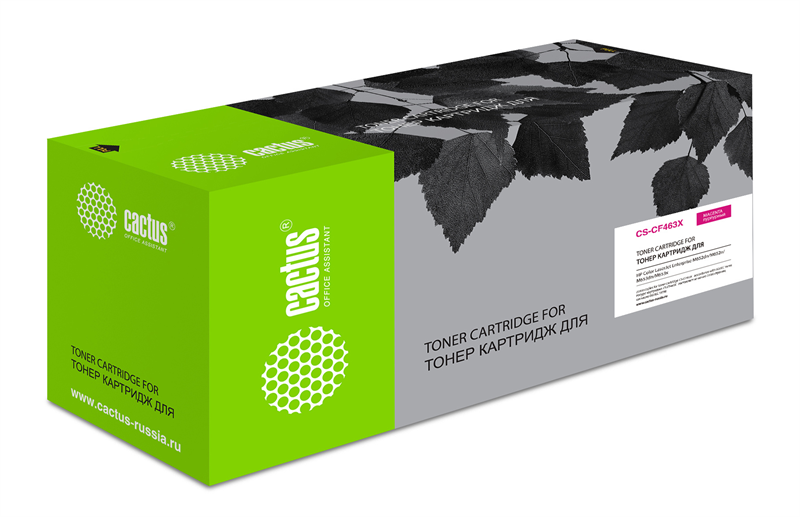 лазерный Cactus CS-CF463X CF463X пурпурный (22000 стр.) для HP Color LJ Enterprise M652dn/M653dn/M681dh лазерный Cactus CS-CF463X CF463X пурпурный (22000 стр.) для HP Color LJ Enterprise M652dn/M653dn/M681dh