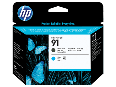 HP 91 Matte Black/Cyan Printhead HP 91 Matte Black/Cyan Printhead
