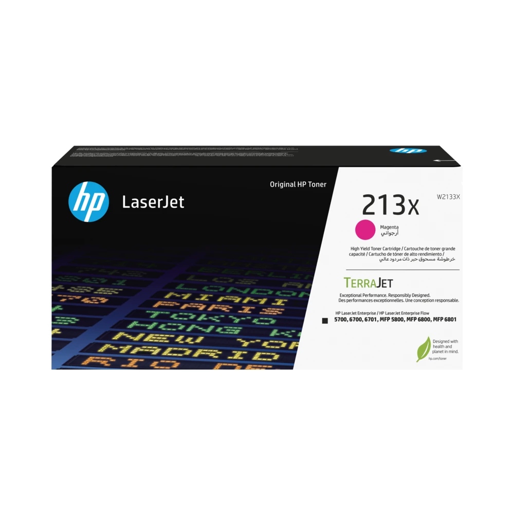 HP 213X Magenta High Yield Original LaserJet Toner Cartridge HP 213X Magenta High Yield Original LaserJet Toner Cartridge