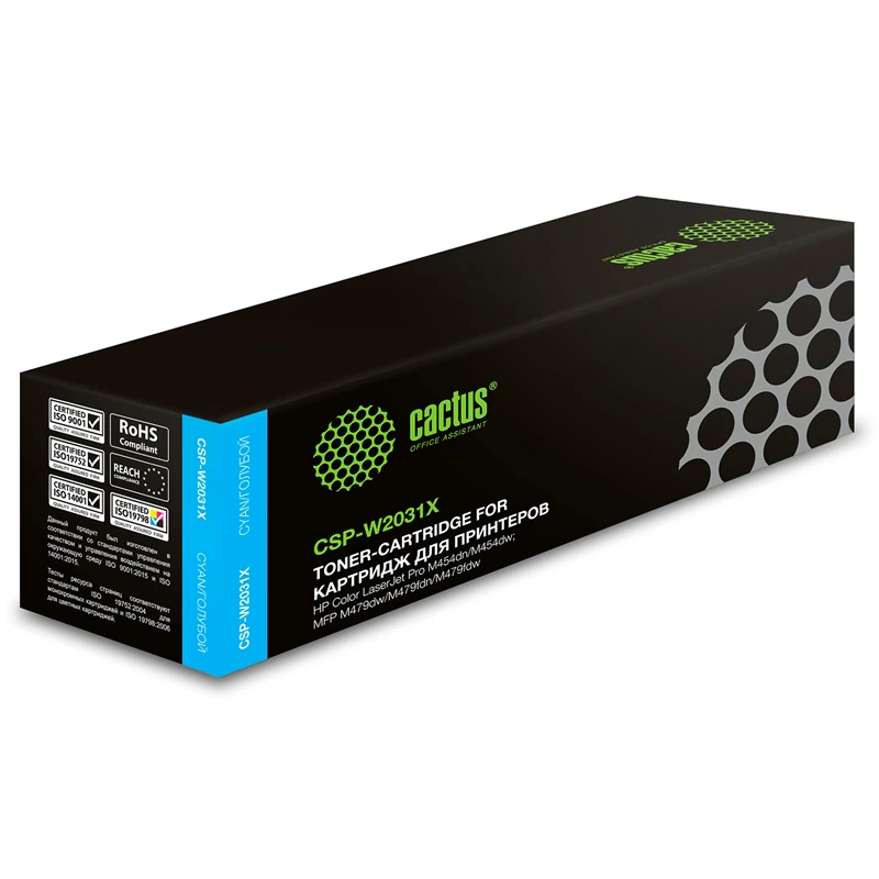 лазерный Cactus 415X голубой (6000 стр.) для HP LJ M454/MFP M479 лазерный Cactus 415X голубой (6000 стр.) для HP LJ M454/MFP M479