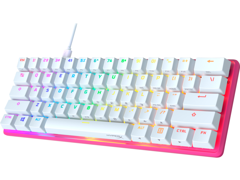 Механическая игровая клавиатура HyperX Alloy Origins 60 HX Red — розовая (572Y6AA)