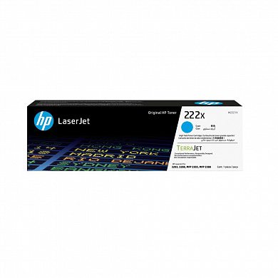 Тонер-картридж HP 222X High Yield Cyan Original LaserJet Toner Cartridge W2221X