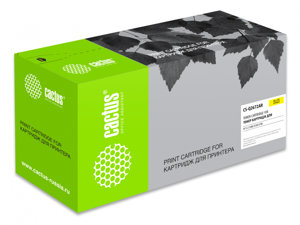 лазерный Cactus 672A желтый (4000стр.) для HP CLJ 3500/3550/3700 лазерный Cactus 672A желтый (4000стр.) для HP CLJ 3500/3550/3700