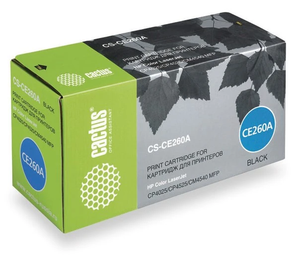 лазерный Cactus CS-CE260A черный (8500стр.) для HP LJ CP4025/CP4525/CM4540 лазерный Cactus CS-CE260A черный (8500стр.) для HP LJ CP4025/CP4525/CM4540