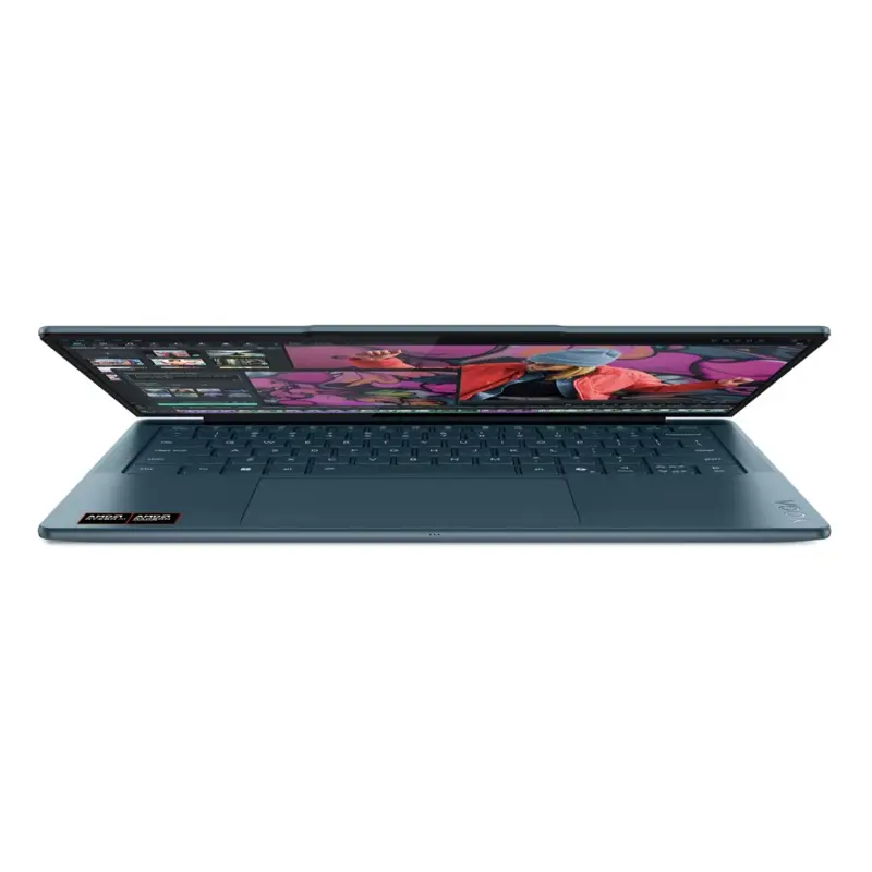 Lenovo Yoga Slim 7 14AKP10 14"(2880x1800 OLED)/AMD Ryzen AI 7 350(2Ghz)/32768Mb/1024PCISSDGb/noDVD/Int:AMD Radeon 860M/Cam/BT/WiFi/70WHr/war 1y/1.19kg/tidal teal/Win11Home + 65W, RU kbd