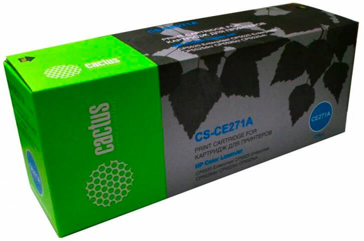 лазерный Cactus CS-CE271A CE271A голубой (15000стр.) для HP LJ Ent CP5525 лазерный Cactus CS-CE271A CE271A голубой (15000стр.) для HP LJ Ent CP5525