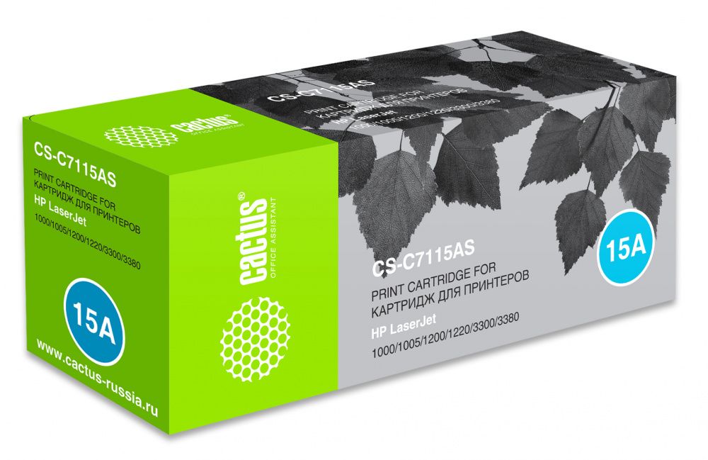лазерный Cactus C7115A черный (2500стр.) для HP LJ 1000/1005/1200 лазерный Cactus C7115A черный (2500стр.) для HP LJ 1000/1005/1200