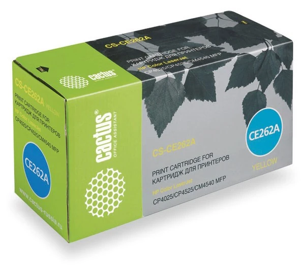 лазерный Cactus CS-CE262A желтый (11000стр.) для HP LJ CP4025/CP4525/CM4540 лазерный Cactus CS-CE262A желтый (11000стр.) для HP LJ CP4025/CP4525/CM4540
