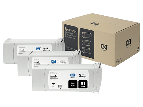HP 81 Black 3-pack 680-ml HP 81 Black 3-pack 680-ml