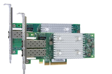 Сетевая карта Lenovo QLogic 16Gb Enhanced Gen5 FC Dual-port HBA, transivers no included, ATZC, 01CV760
