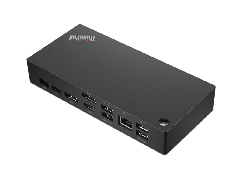 док-станция ThinkPad Universal USB-C Dock (2x DP 1.4, 1x HDMI 2.0, 3x USB 3.1, 2x USB 2.0, 1x USB-C, 1x RJ-45, 1x Combo Audio Jack 3.5mm)