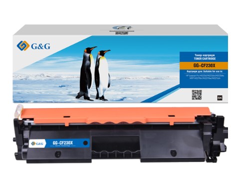 Картридж Cartridge G&G 30X для HP LJ M203/M227, с чипом (3 500стр.) (аналог CF230X) (существенное повреждение коробки)