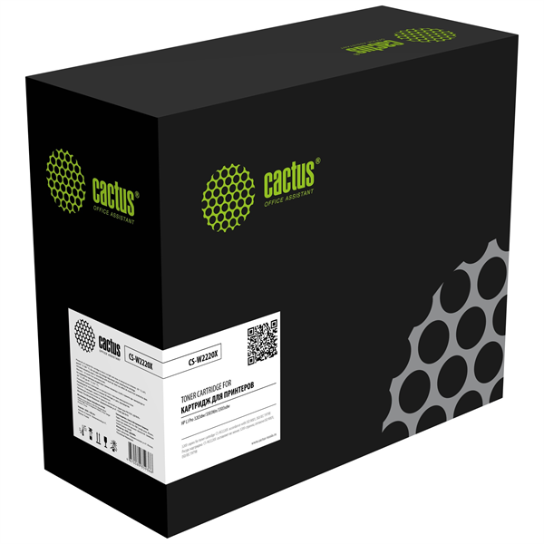 Картридж лазерный Cactus CS-W2220X 222X черный (3200стр.) для HP LJ Pro 3203dw/3303fdn/3303sdw с чипом
