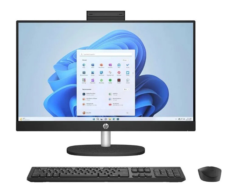 Моноблок HP  24-cr1007ci  NT 24" FHD(1920x1080) Intel Ultra5-125U, 16GB DDR5 5600 (1x16GB), SSD 512Gb,  Intel Iris XE Graphics, noDVD, ENG/RU kbd&mouse wired, HD Webcam,   (незначительное повреждение коробки)