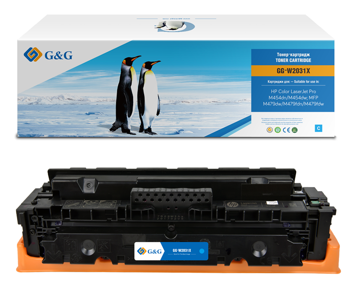 лазерный G&G 415X голубой (6000 стр.) для HP LJ M454/MFP M479 лазерный G&G 415X голубой (6000 стр.) для HP LJ M454/MFP M479