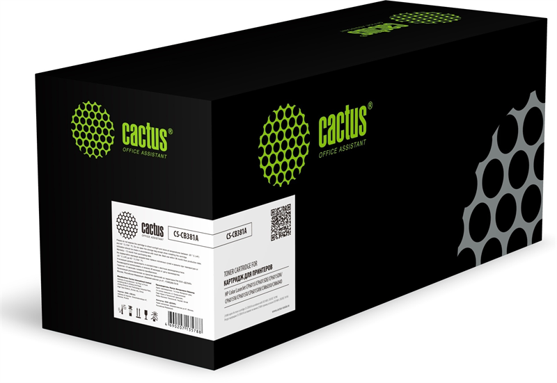 Картридж лазерный  Cactus CS-CB381A голубой (21000стр.) для HP CLJ CP6015/CP6015DE/CP6015DN/CP6015N/CP6015X/CP6015XH/CM6030/CM6040