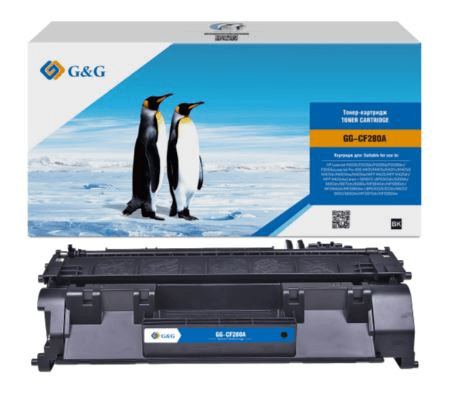 лазерный G&G 280A черный (2700стр.) для HP LJ P2035/P2055d/Pro 400 M401/MFP M425 Canon