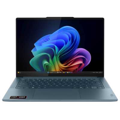 Ноутбук Lenovo Yoga Pro 7 14AKP10 Ryzen AI 7 350 32Gb SSD1Tb AMD Radeon 860M 14.5" OLED 3K (2944x1840) без ОС turquoise WiFi BT Cam (83KG0013RK)