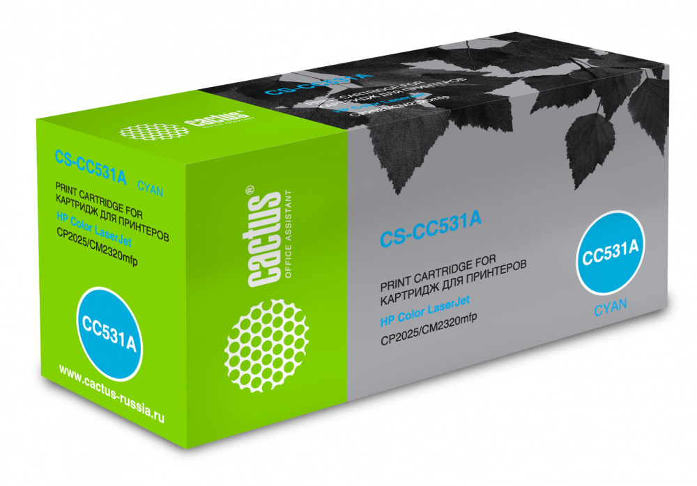 лазерный Cactus 531A голубой (2800стр.) для HP Color LaserJet CP2025/CM2320 лазерный Cactus 531A голубой (2800стр.) для HP Color LaserJet CP2025/CM2320
