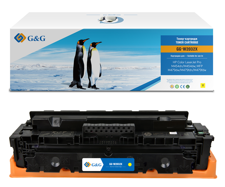 лазерный G&G 415X желтый (6000 стр.) для HP LJ M454/MFP M479 лазерный G&G 415X желтый (6000 стр.) для HP LJ M454/MFP M479