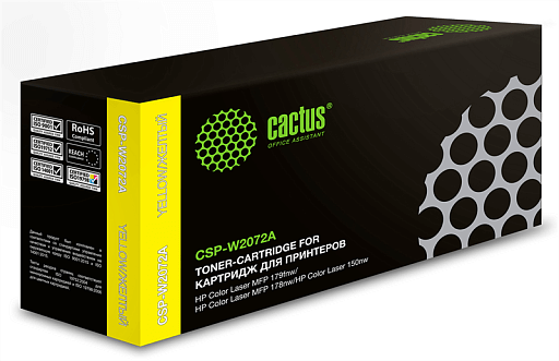 лазерный Cactus CSP-W2072A 117A желтый (700стр.) для HP Color Laser 150a/150nw/178nw MFP/179fnw MFP