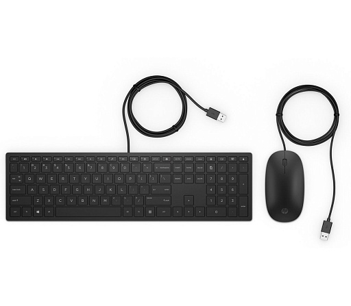 Клавиатура с мышью Keyboard and Mouse HP Pavilion Wired 400 (Black) cons
